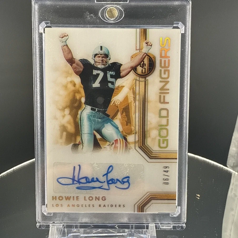 2022 Panini Gold Standard Howie Long Gold Fingers Auto /49 Raiders HOF